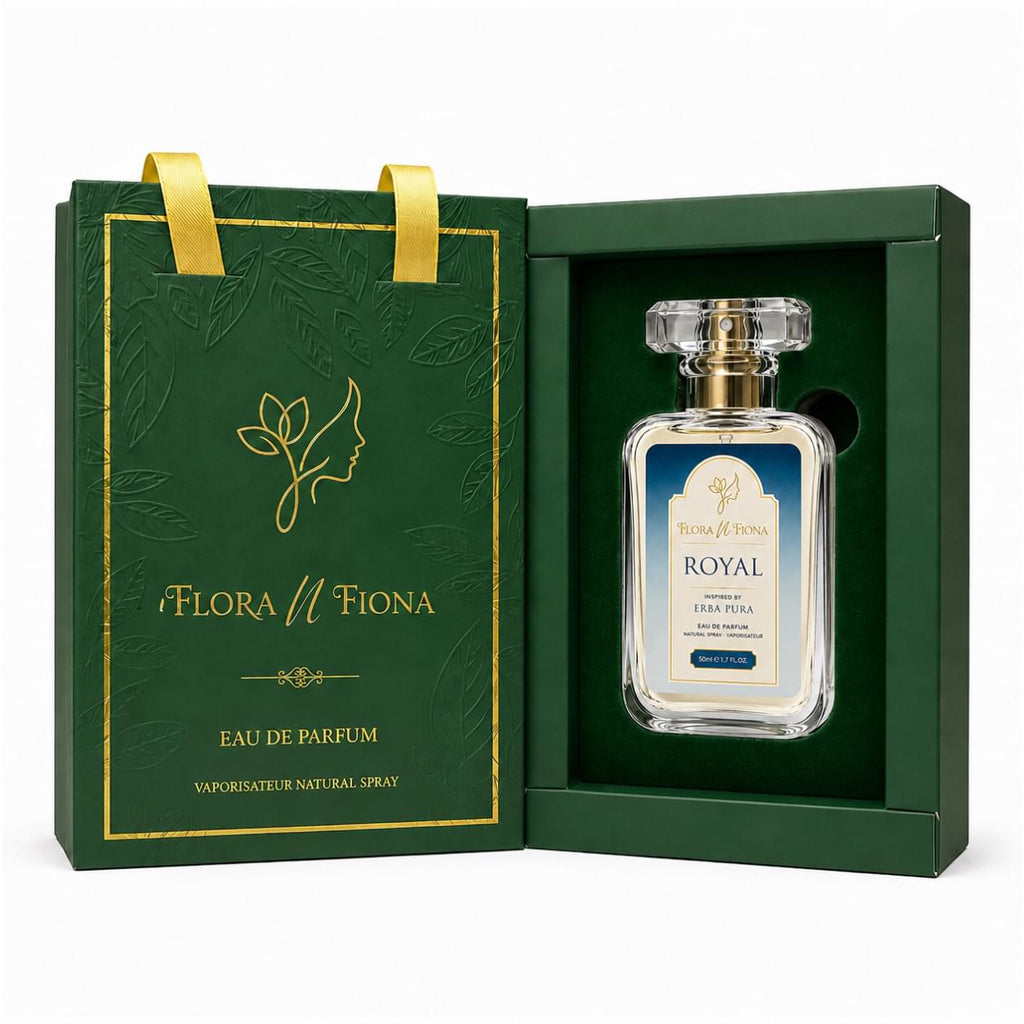 Royal perfume elegant packaging Flora N Fiona